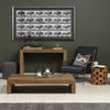Ross Set of 2 Natural Wood with Black Metal Nesting Trays thumbnail 3