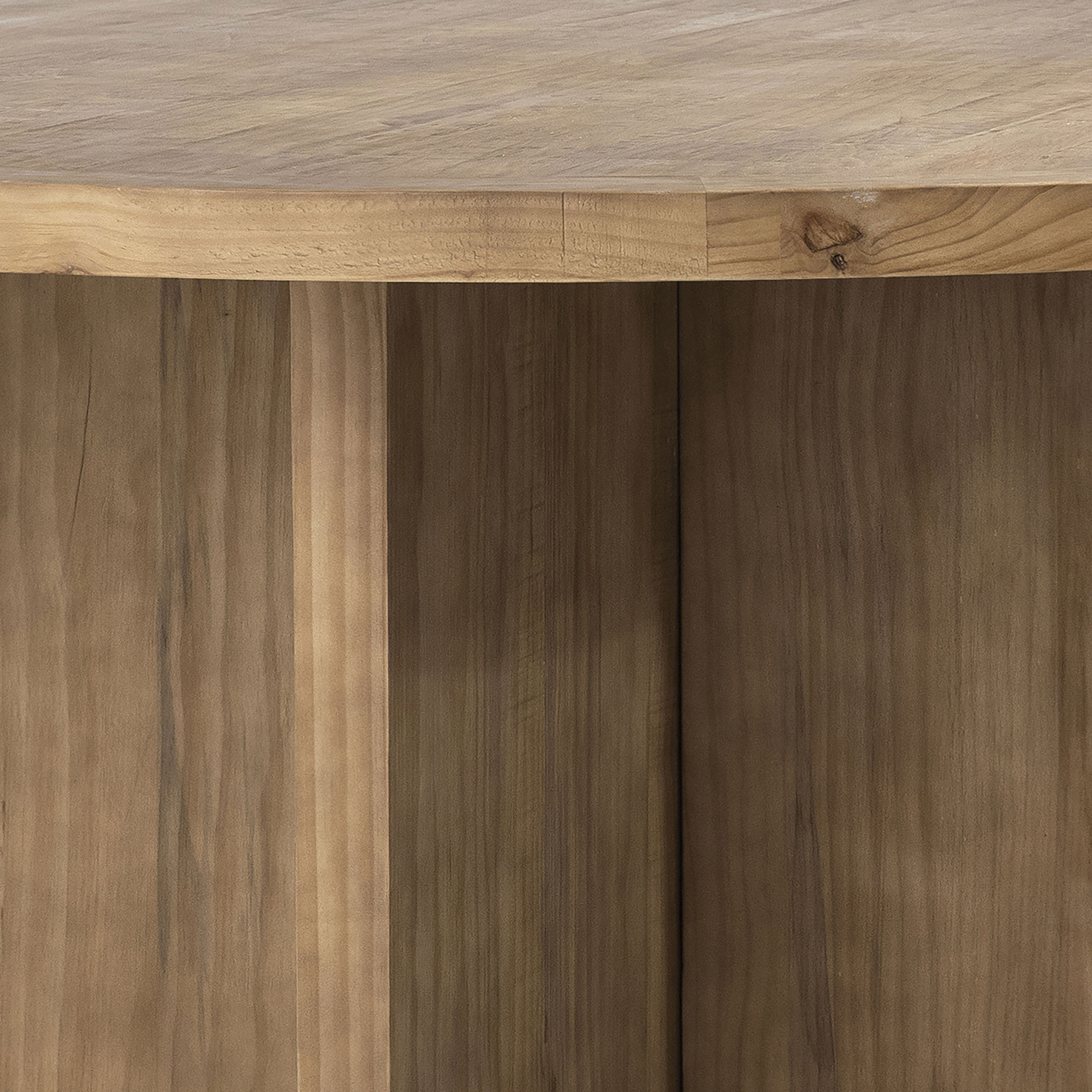 Harley Dining Table 60' Natural, by Dovetail, 60" width x 30" height x 60" depth View 2