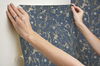 Marbled Endpaper Navy Peel & Stick Wallpaper thumbnail 6