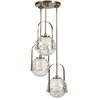 Mimas 3 Light Cluster Pendant, by Uttermost, 24" width x 48.25" height x 24" diameter x 24" depth thumbnail 1