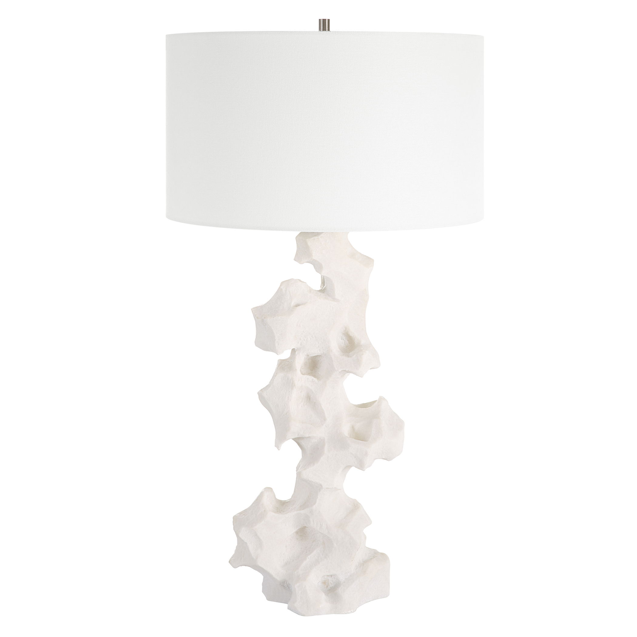 Remnant White Marble Table Lamp large image 