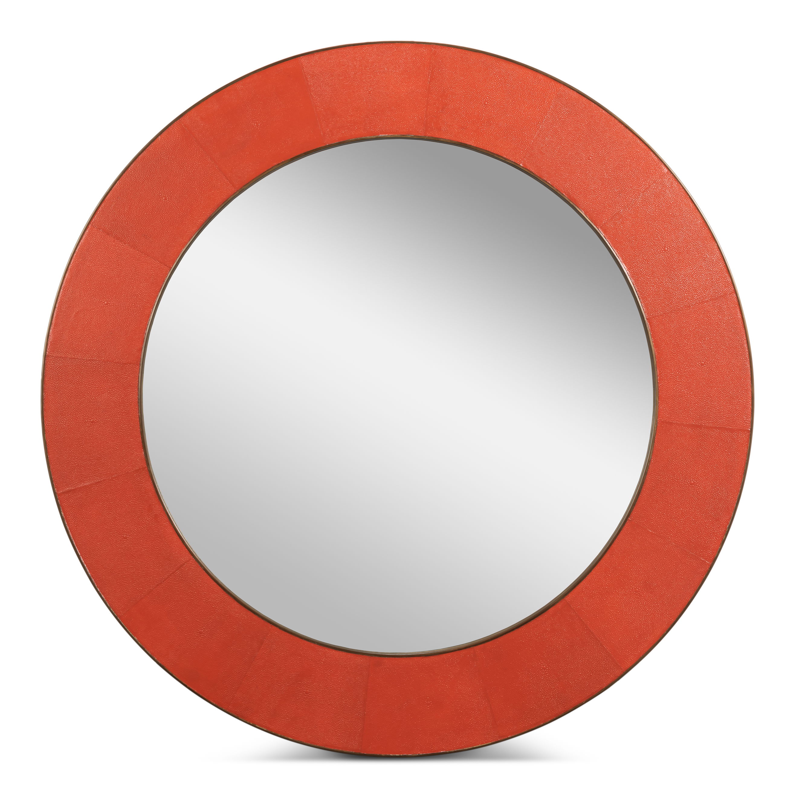 Judith Mirror,Shagreen,Orangeade, by Sarreid, 44" length x 1" width x 44" height View 1