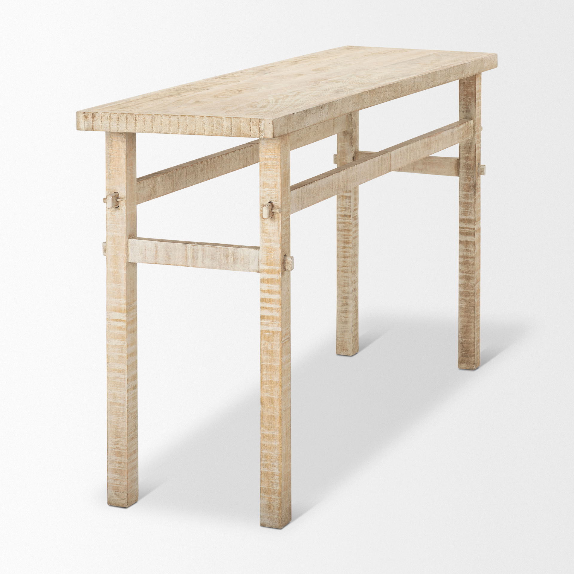 Rosie Small Blonde Wood Console Table large image 
