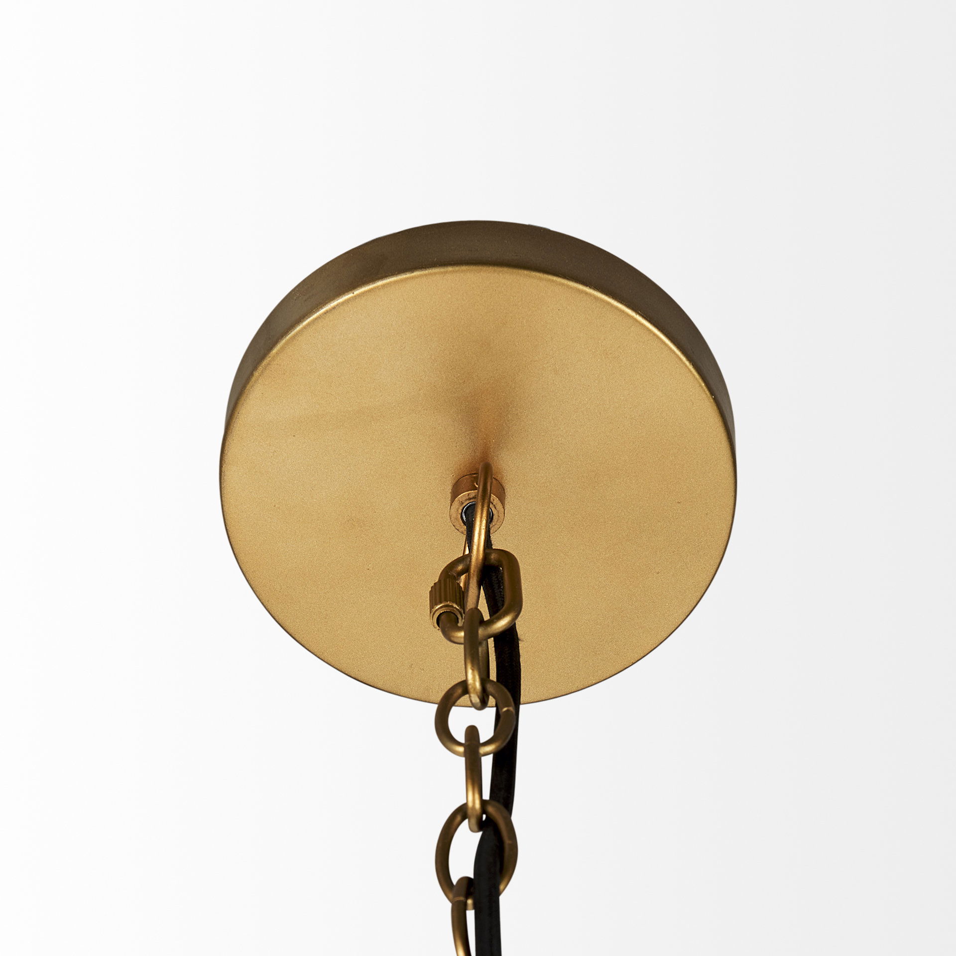 Campanile  Brown Whicker Pendant Light large image 
