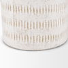 Tisha Small White with Terracotta Distressing Metal Vase thumbnail 8