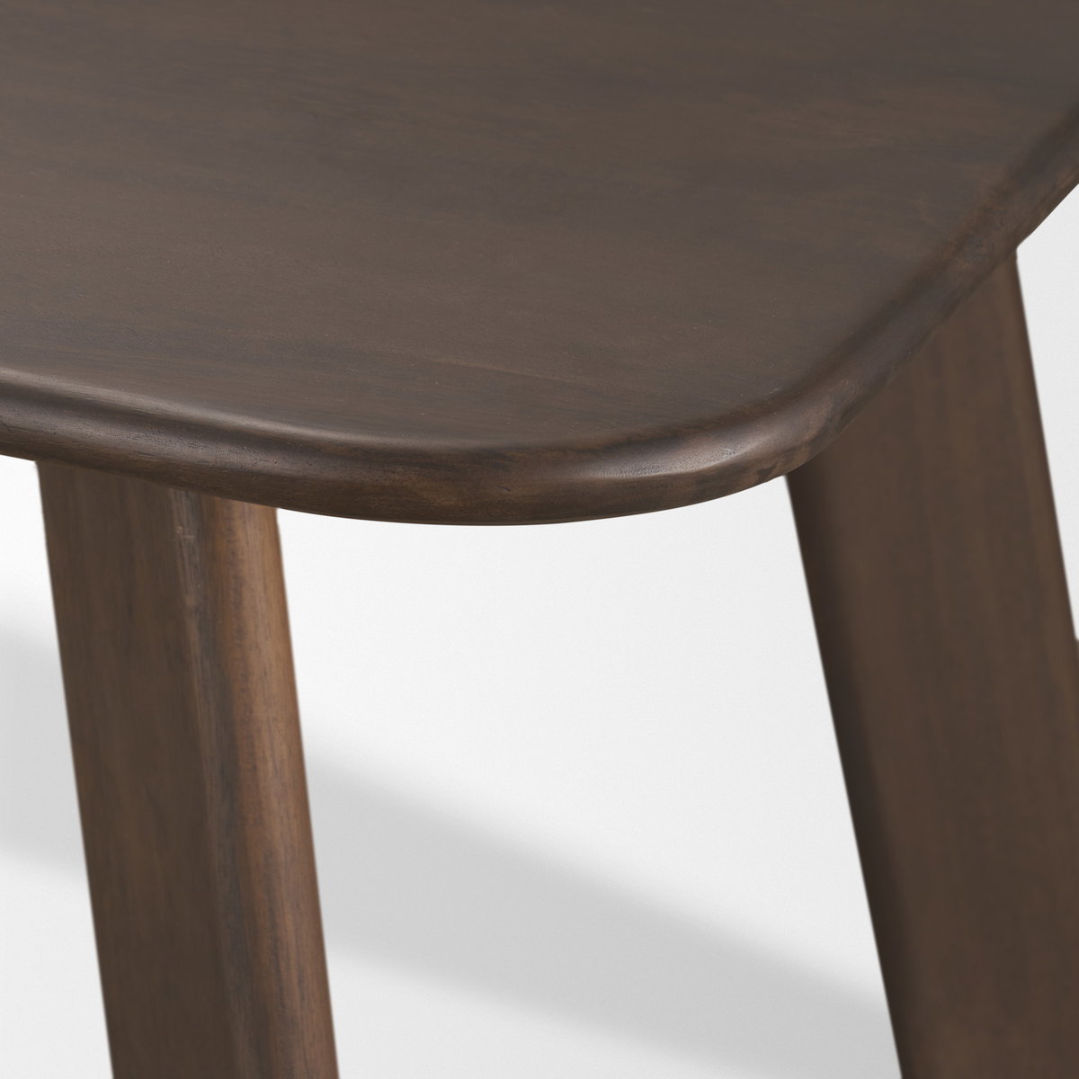 Welborn 72' Dark Brown Wood Rectangular Dining Table, by Mercana, 72" length x 40" width x 30" height View 8