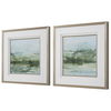Soft Sage Abstract Landscape Prints Set/2, Painting by Uttermost, 28" width x 28" height x 2.12" depth thumbnail 5