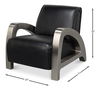 Carlisle Armchair, Leather,Onyx Black thumbnail 25