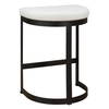 Ivanna White Counter Stool, Counter & Bar Stool by Uttermost, 18" width x 26" height x 14.5" depth thumbnail 7