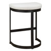 Ivanna White Counter Stool, Counter & Bar Stool by Uttermost, 18" width x 26" height x 14.5" depth thumbnail 7