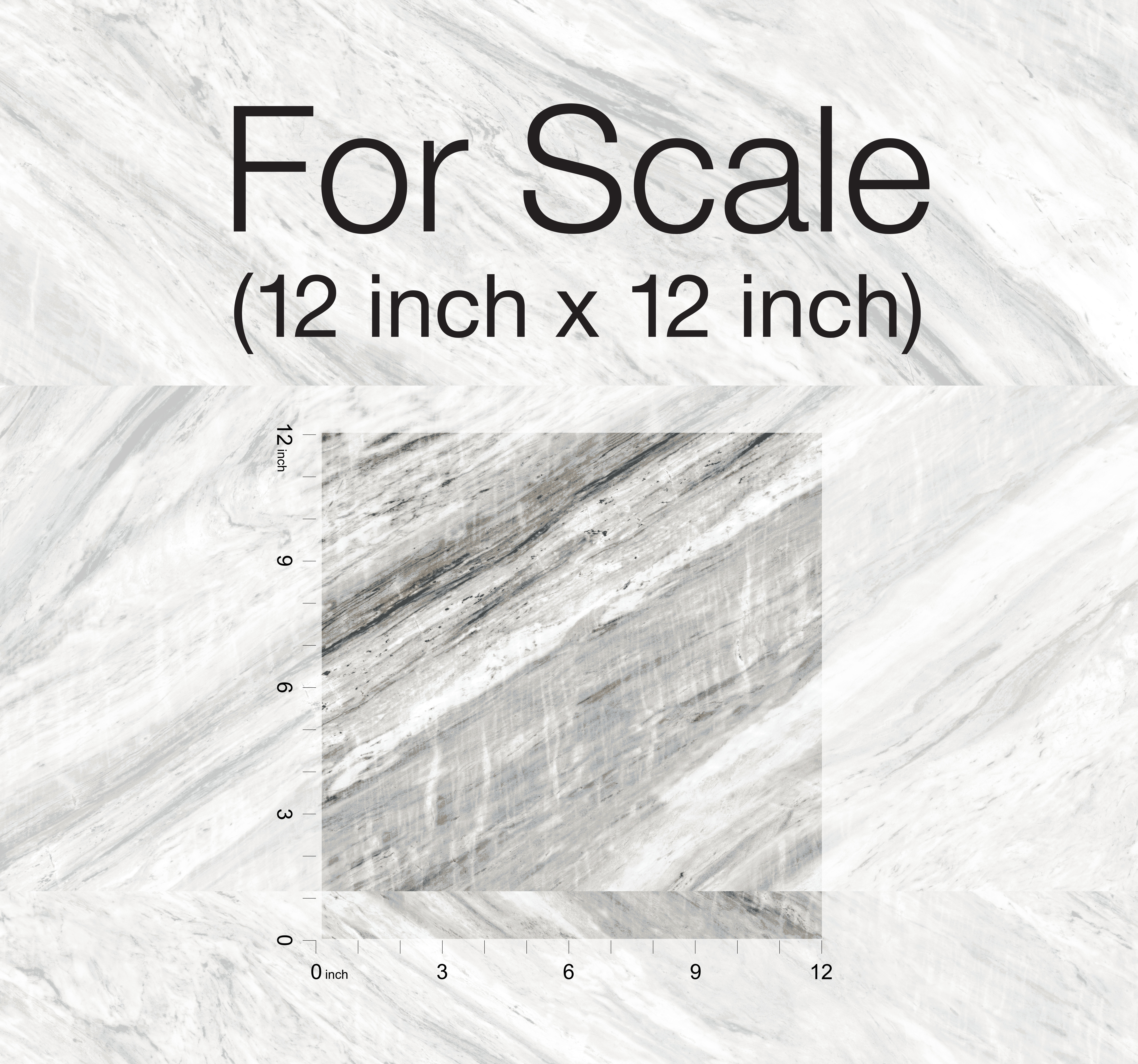 Carrara Horizontal Grey Peel & Stick Wallpaper, by York Wall, 20' length x 2'3" width x 0.02" depth View 4