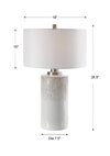 Georgios Cylinder Table Lamp, by Uttermost, 1'6" width x 2'4.5" height x 1'6" depth thumbnail 3