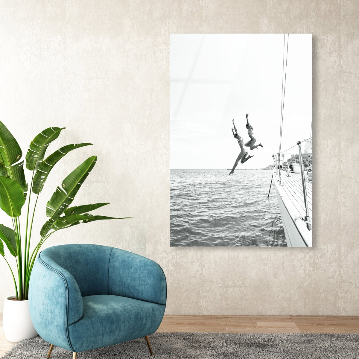 Sailing and Diving (No Embellishment), Art by Oliver Gal,  15x10 View 3