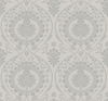 Imperial Damask Grey & Silver Wallpaper thumbnail 0