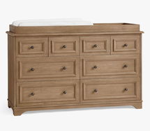 Online Designer Nursery Fillmore Extra-Wide Nursery Dresser & Topper Set, Seadrift