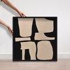 Puzzle of Forms (Beige Spackle), Art by Oliver Gal,  30x30 thumbnail 5