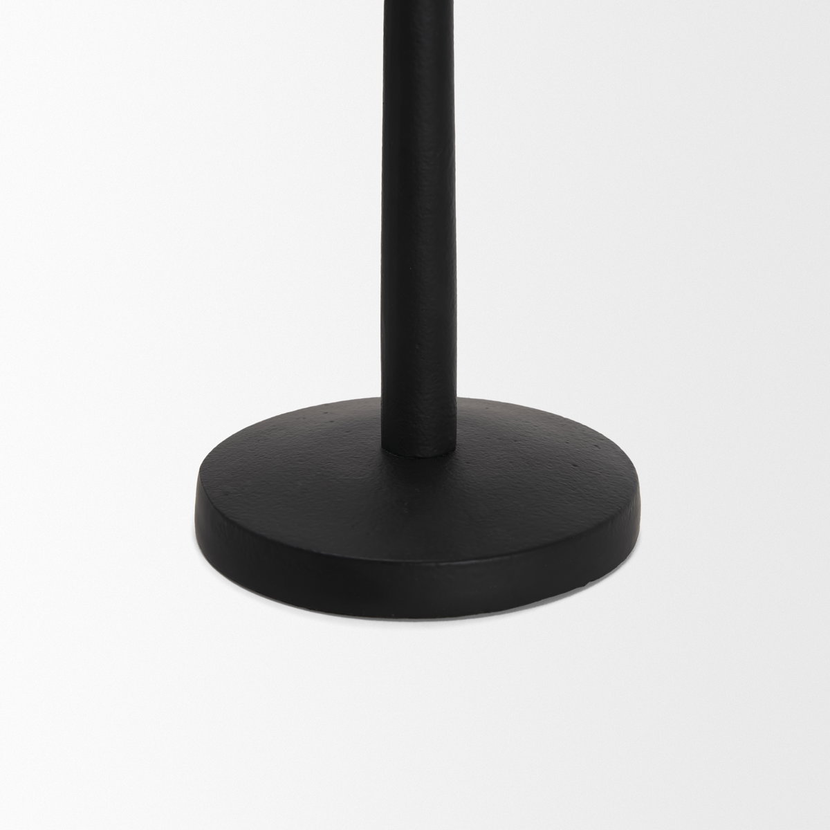 Qwin Matte Black Cast Aluminum Tall Candle Holder, Candles & Candle Holder by Mercana, 4.5" length x 4.5" width x 15" height View 7