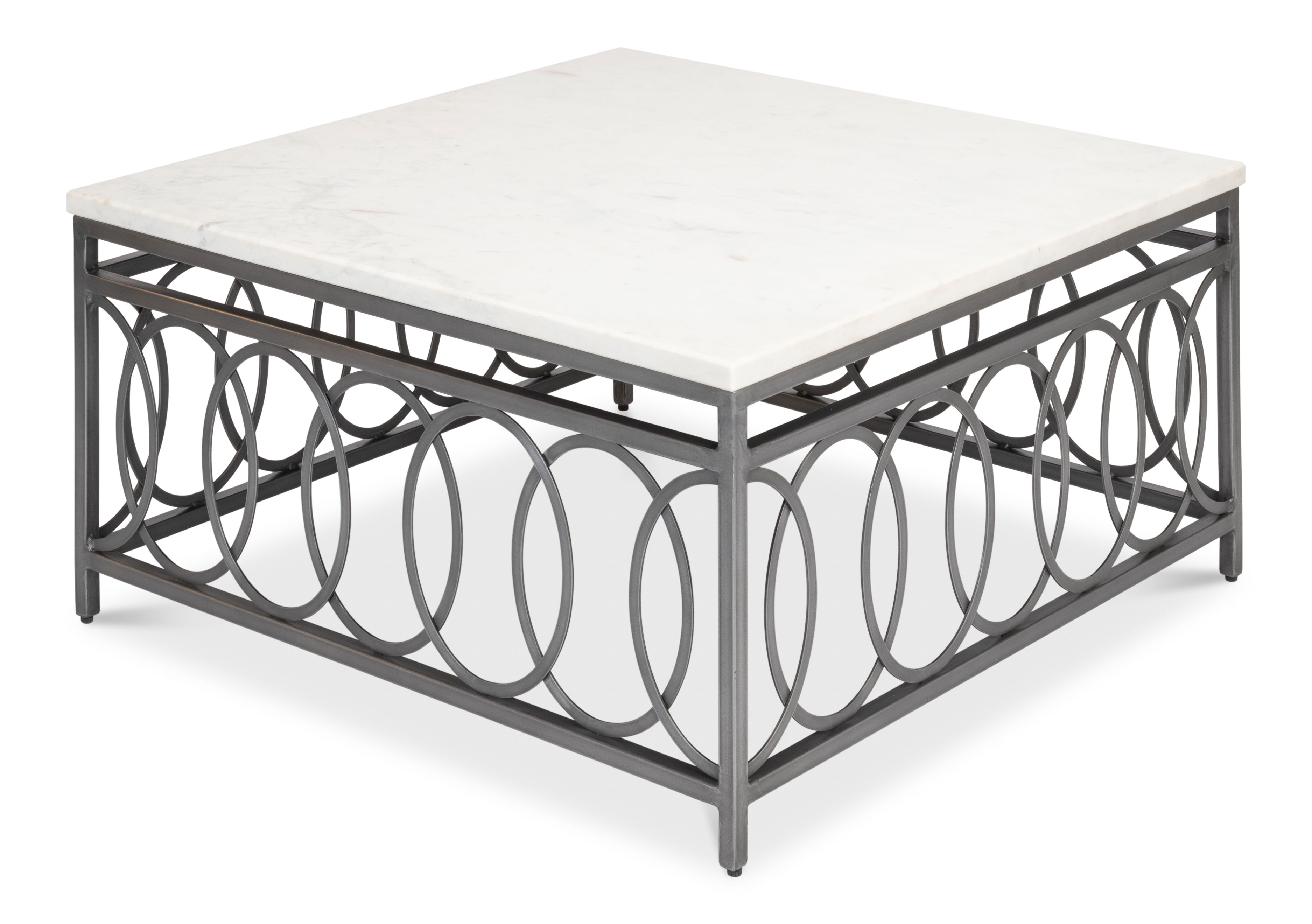 Olympia Square Coffee Table, by Sarreid, 36" length x 36" width x 18" height View 9