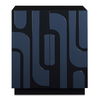 Valeria 2 Door Glossy Blue Cabinet thumbnail 0