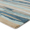 Fragment Abstract Handmade Tufted Wool Blue/Beige Area Rug thumbnail 4