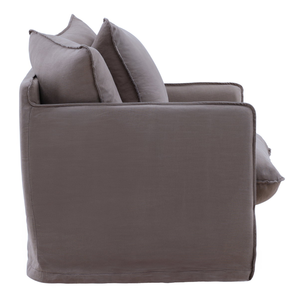 Lexia Sofa Chair Slipcover Stone, Sofas & Sectional by Dovetail, 41.7" width x 29.52" height x 37.8" depth View 3
