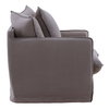 Lexia Sofa Chair Slipcover Stone, Sofas & Sectional by Dovetail, 41.7" width x 29.52" height x 37.8" depth thumbnail 3
