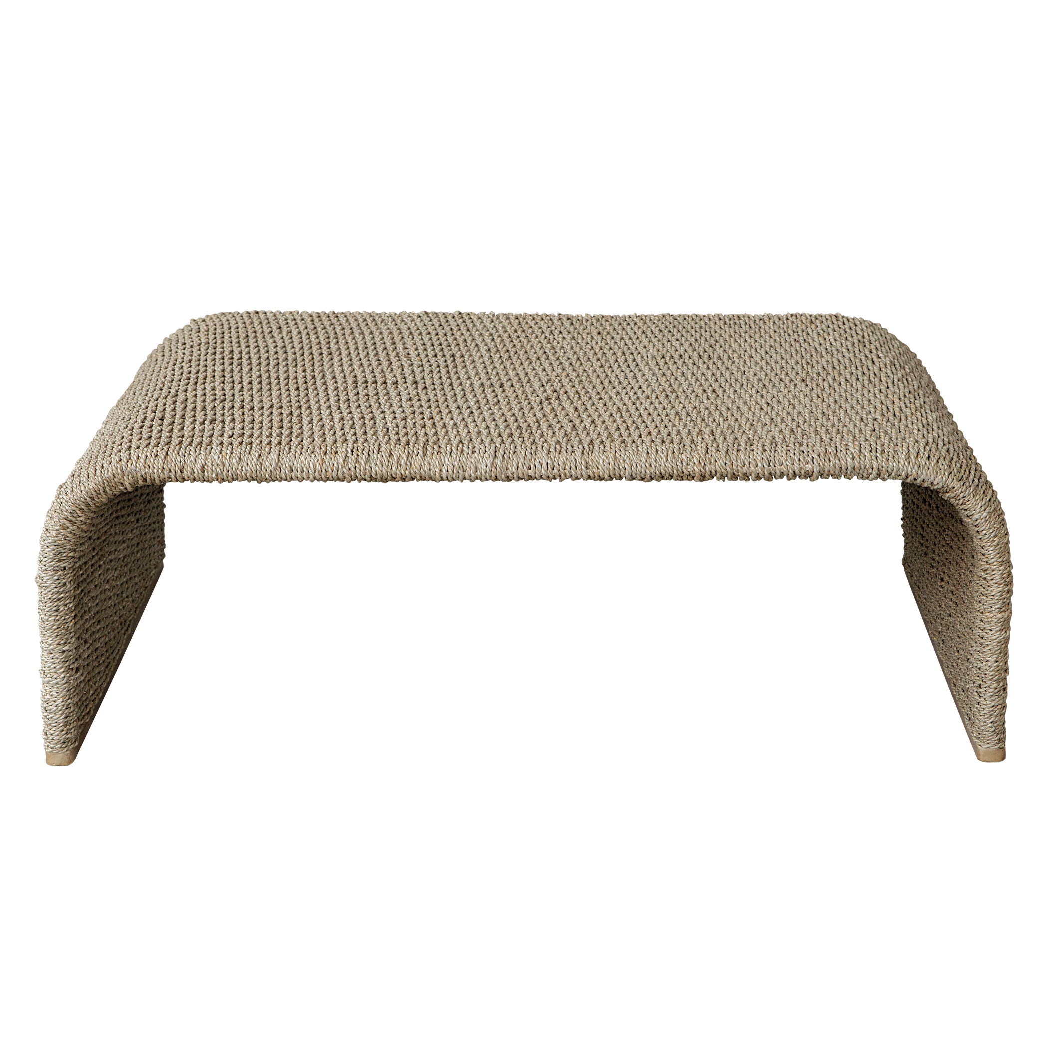 Calabria Woven Seagrass Coffee Table, Furniture by Uttermost, 45.5" width x 16.5" height x 29" depth View 1
