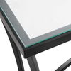Alayna Black Metal & Glass Console Table 6 Alayna Black Metal & Glass Console Table thumbnail 6