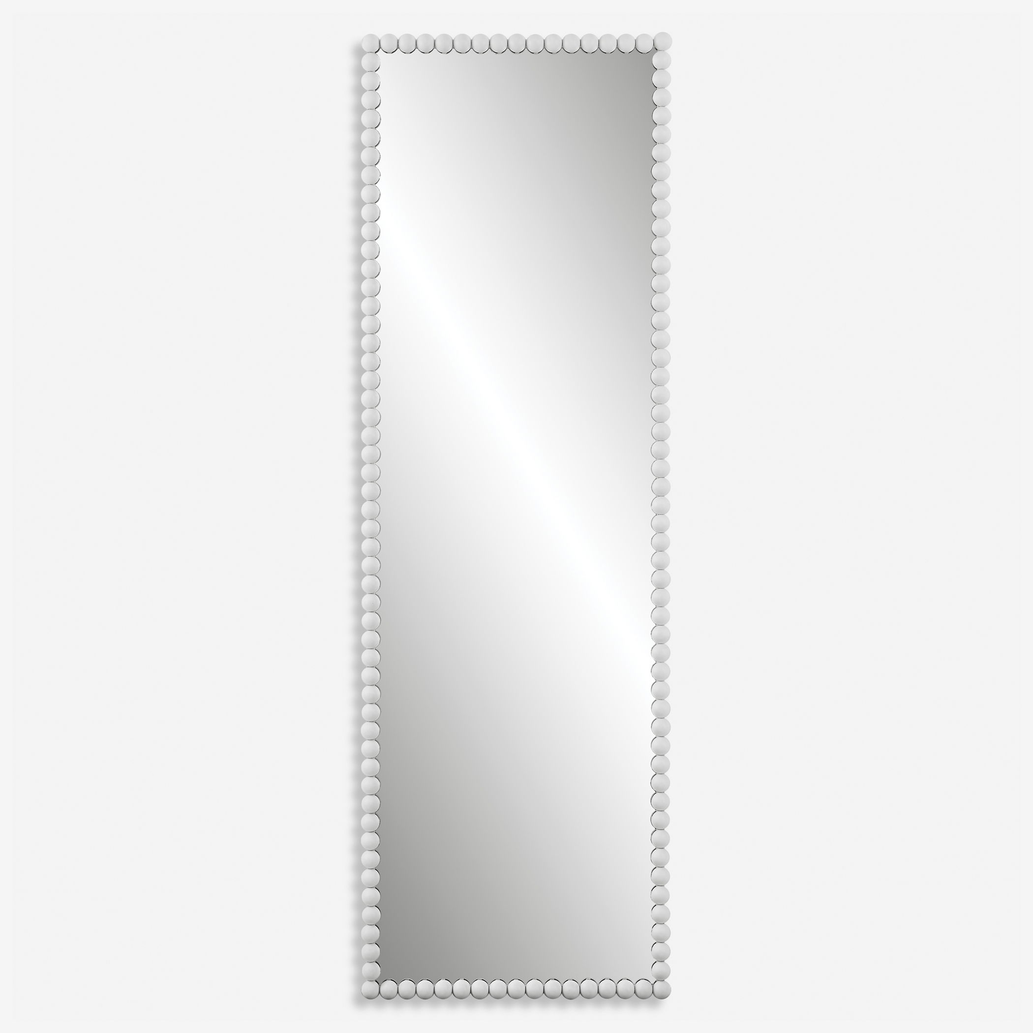 Serna White Tall Mirror large image 