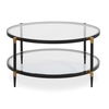 Chadid Round Glass Coffee Table, Furniture by Uttermost, 39" width x 18.25" height x 39" depth thumbnail 1