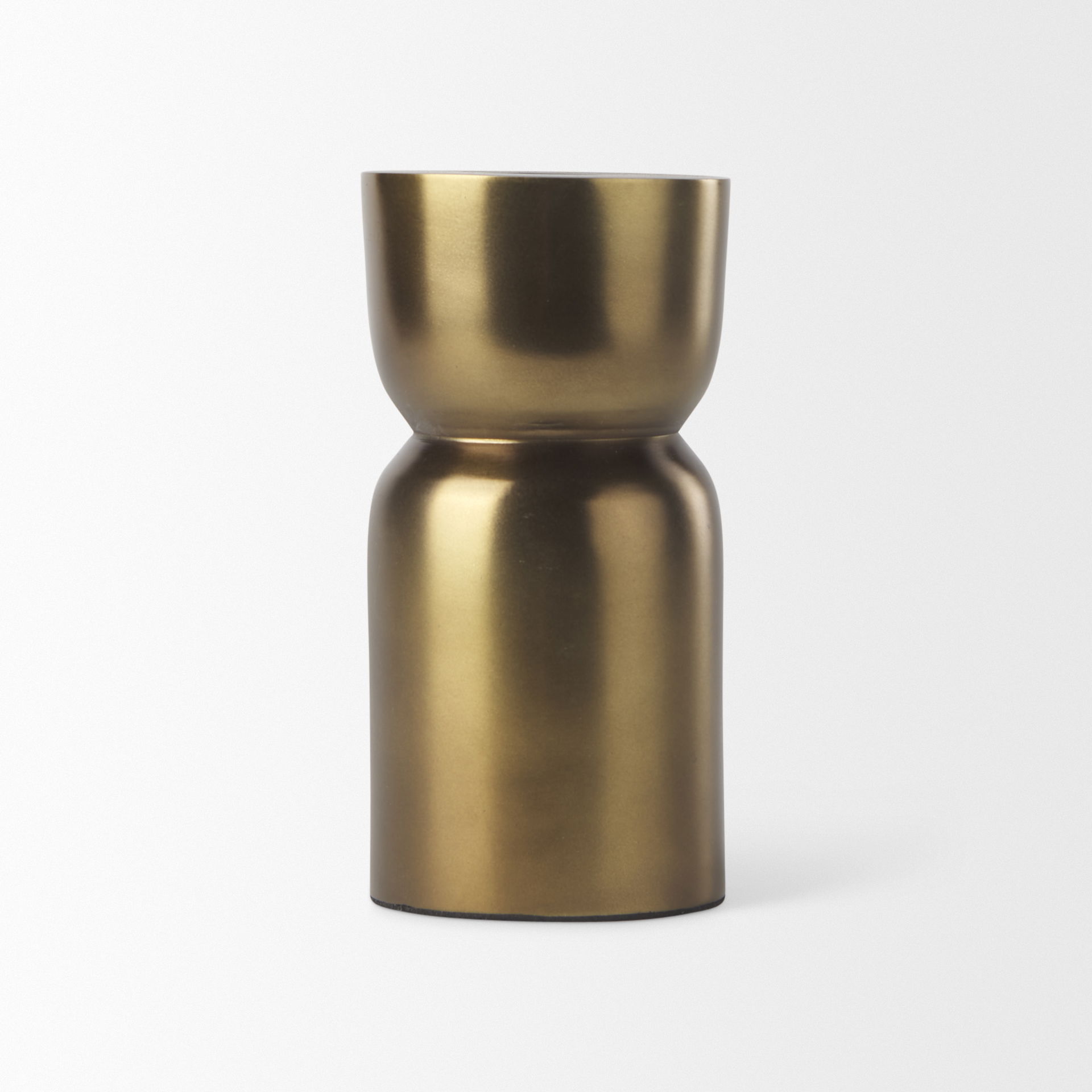 Malta Aluminum Candle Holder Small, Candles & Candle Holder by Mercana, 2.5" length x 2.5" width x 5" height View 5