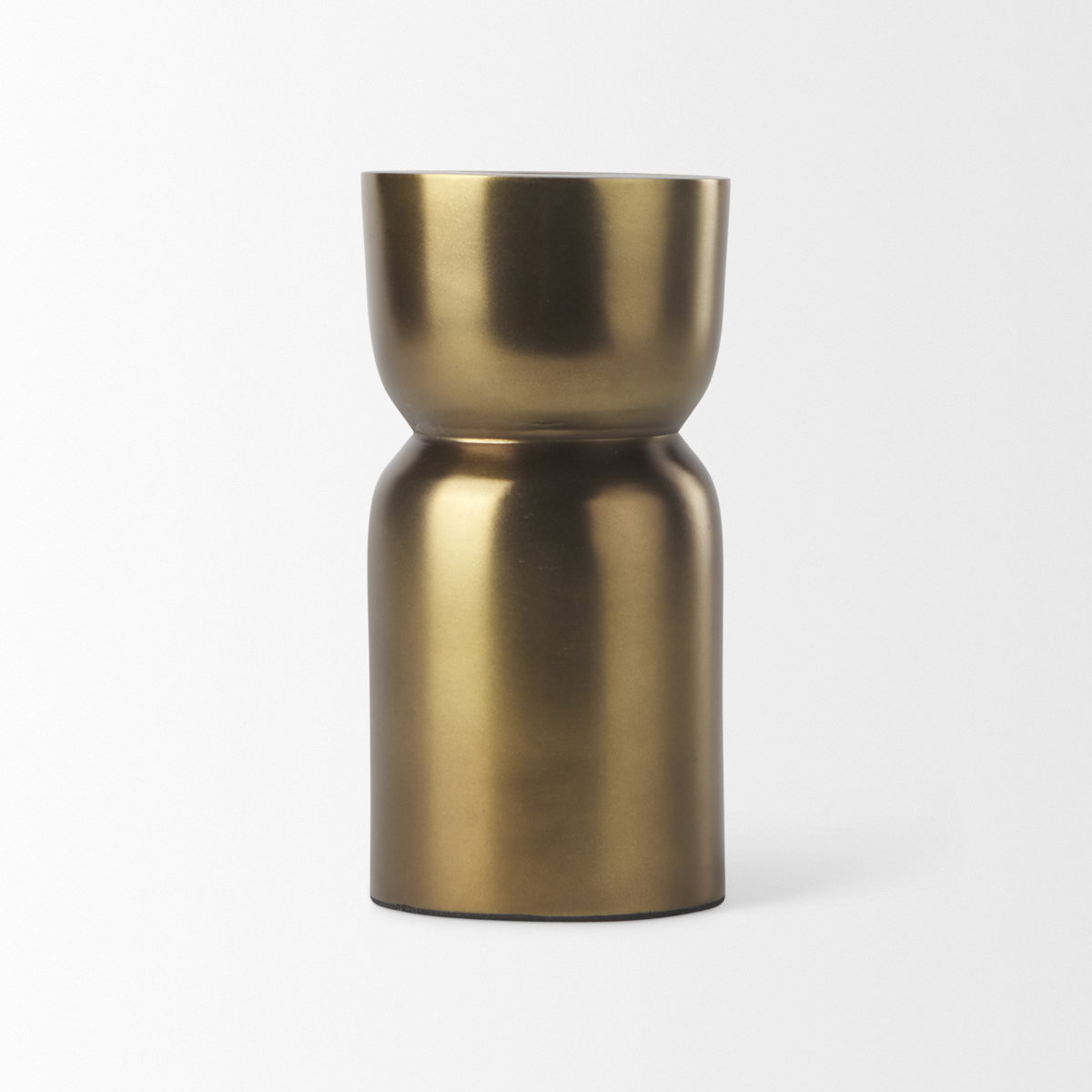 Malta Aluminum Candle Holder Small, Candles & Candle Holder by Mercana, 2.5" length x 2.5" width x 5" height View 5