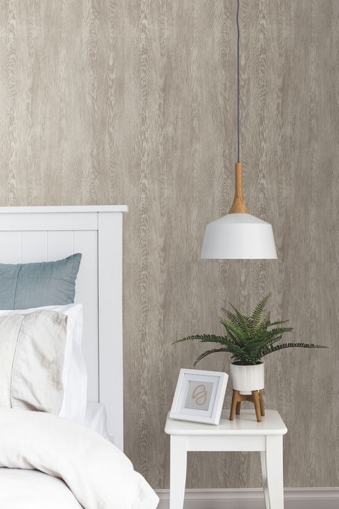 Quarter Sawn Wood Brown Wallpaper