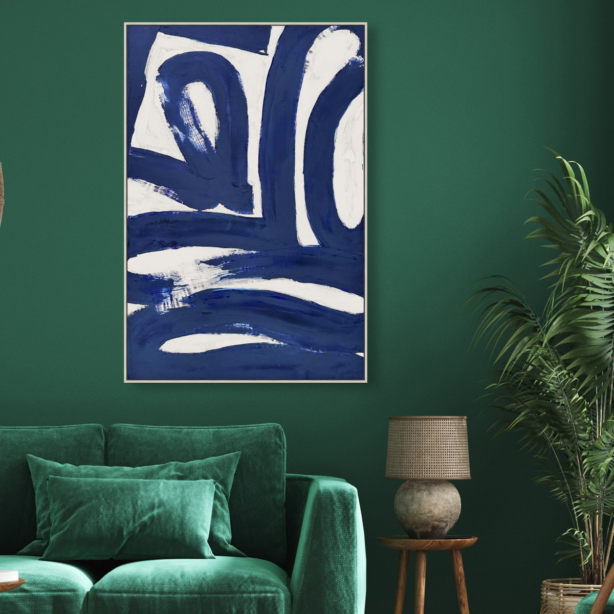 Blue 4 (Blue Spackle), Art by Oliver Gal,  30x45 View 2