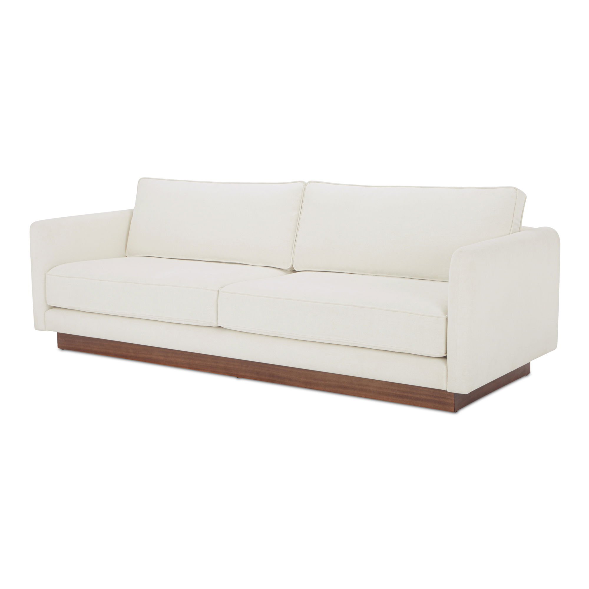 Vernon Sofa White, Sofas & Sectional by Moe's Home, 89.9" width x 30.7" height x 37" depth View 2