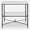 Henzler Mirrored Steel Lamp Table thumbnail 0