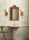 Pineapple Damask Linen Wallpaper thumbnail 1