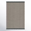 Engild Indoor/ Outdoor Solid Light Gray/ Dark Gray Area Rug (4'X6') thumbnail 3