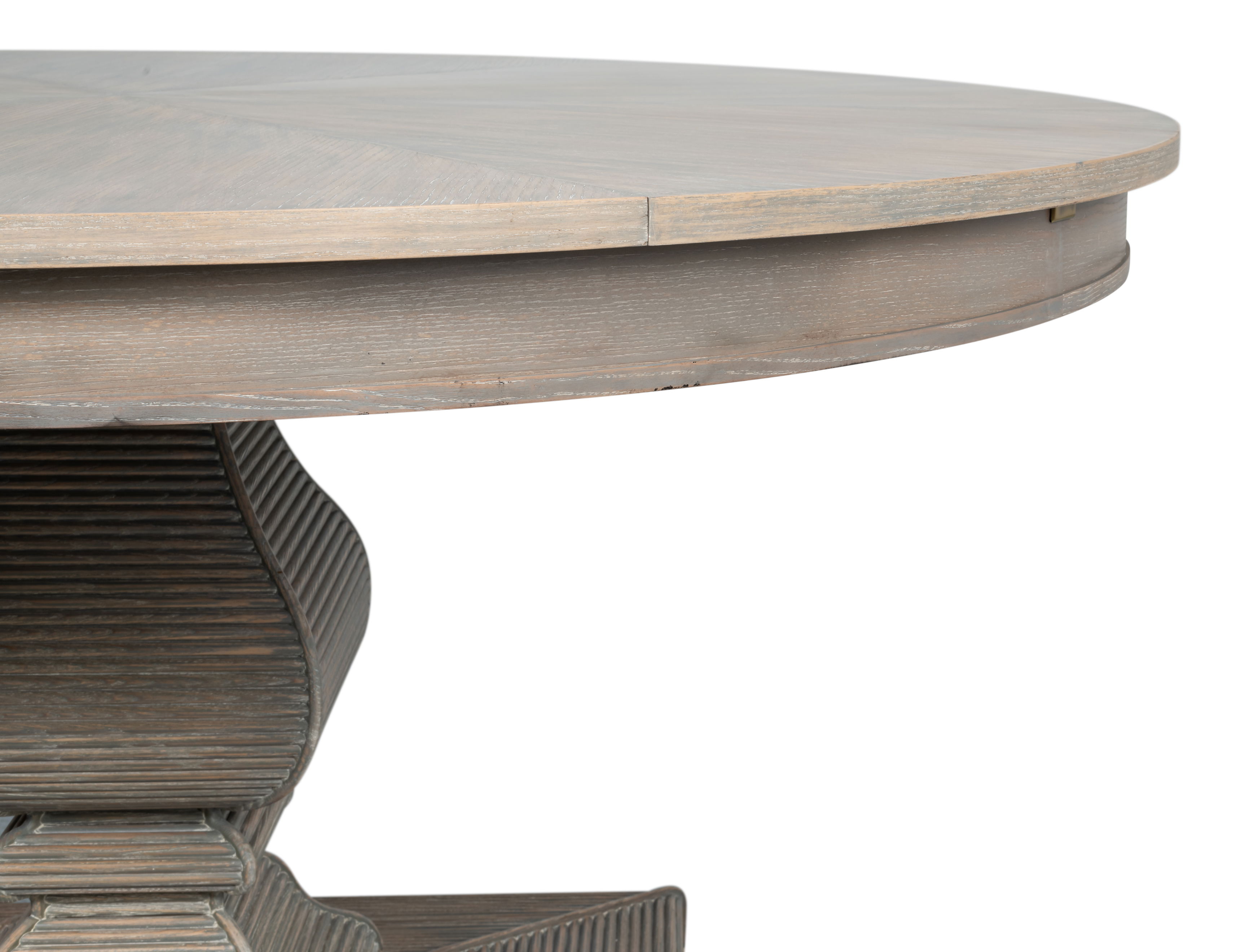 Kelso Jupe Dining Table,Moonskin,M, by Sarreid, 55" length x 55" width x 30" height View 6