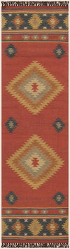 Jewel Tone Handmade Rug, by Surya, 8' length x 2'6" width thumbnail