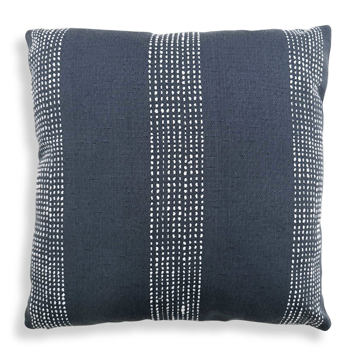 Caper Slate Blue Outdoor Pillow, by Uttermost, 1'8" width x 1'8" height x 8" depth View 1
