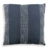 Caper Slate Blue Outdoor Pillow, by Uttermost, 1'8" width x 1'8" height x 8" depth thumbnail 1