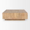 Hayden Light Brown Wood Square Coffee Table thumbnail 3