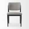 Cline Curved Back Dining Side Chair | Gray Fabric with Black Wood, Dining Chair by Mercana, 20.87" length x 23.03" width x 31.89" height thumbnail 7