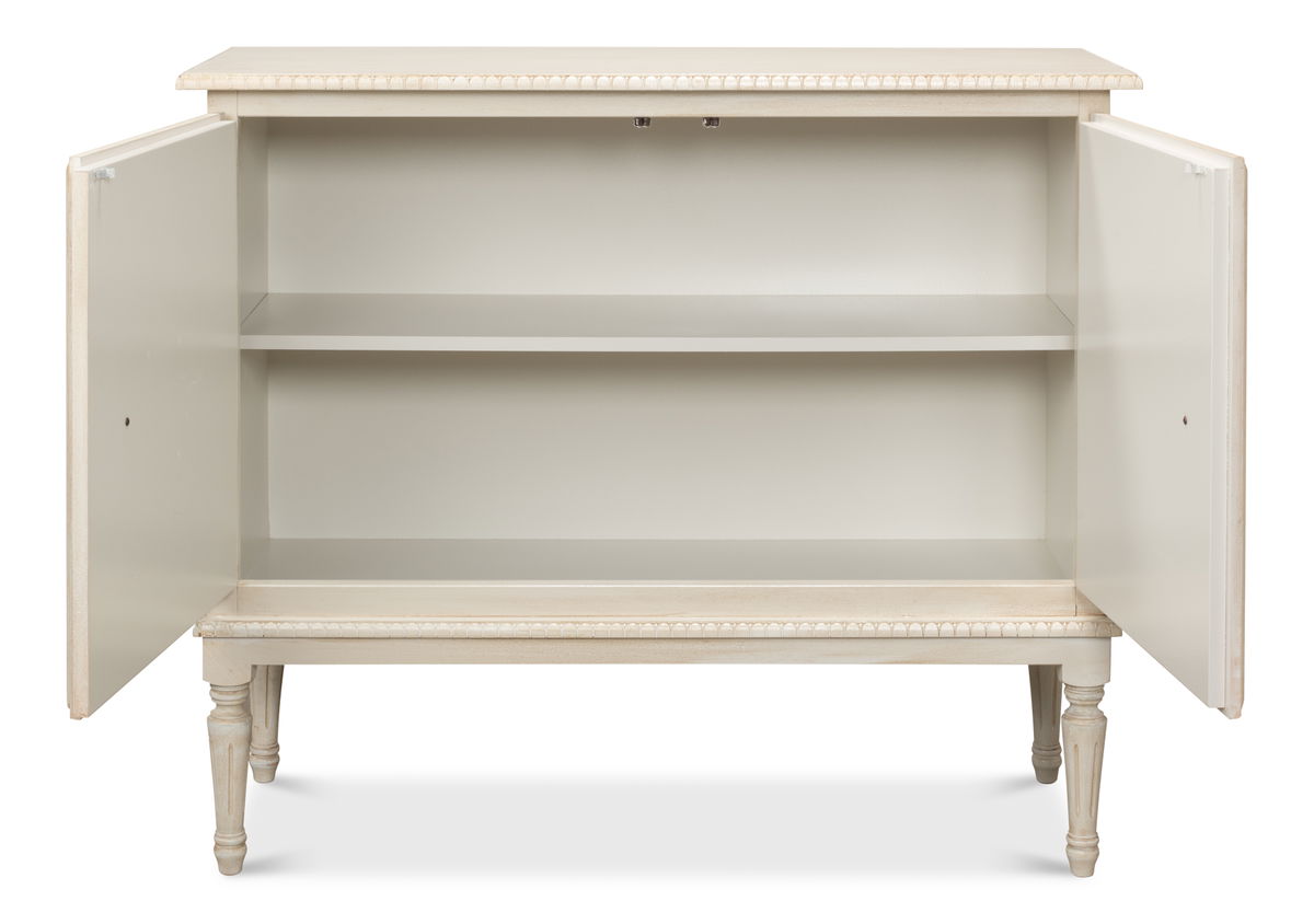 2 Door Sideboard  Bright Lime White, by Sarreid, 1'4" length x 3'6" width x 3' height View 10