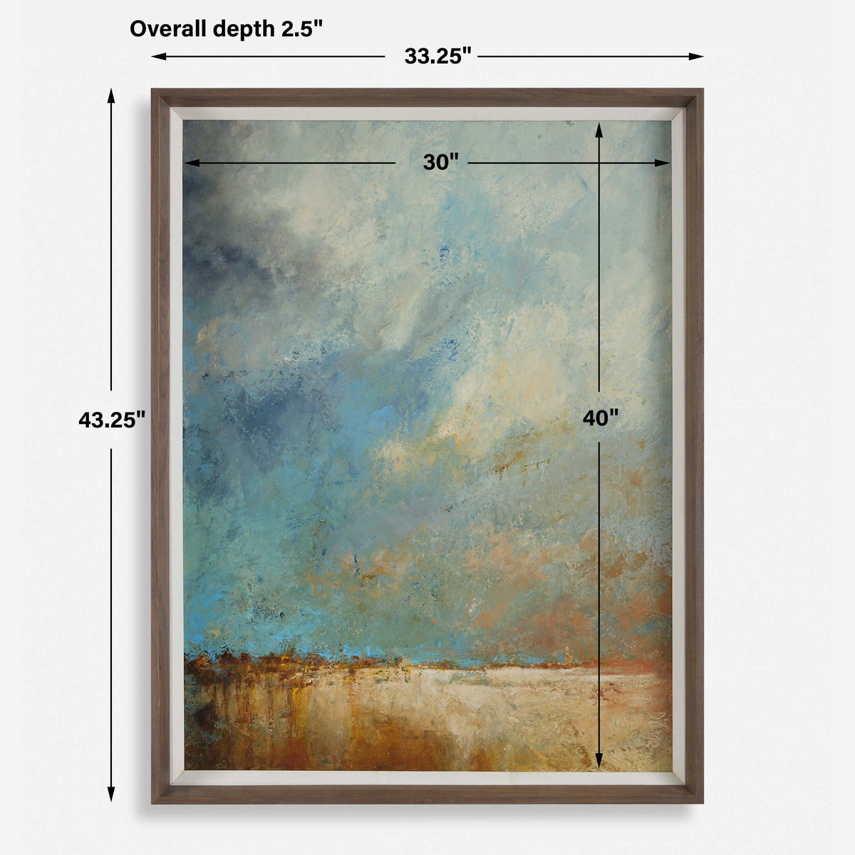 Vista Grande Framed Desertscape Print, by Uttermost, 2'9.25" width x 3'7.25" height x 2.5" depth View 3