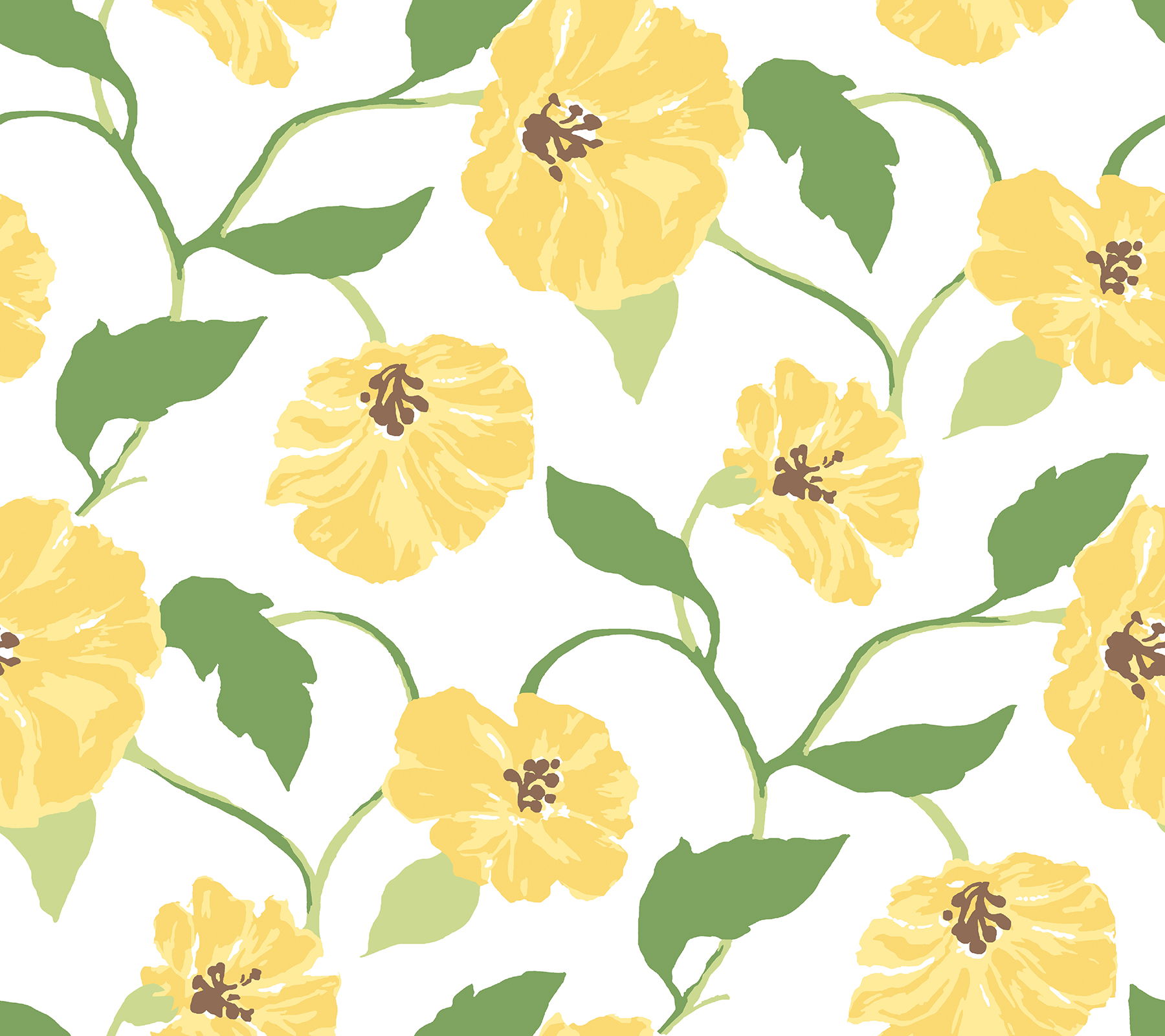 Jungle Garden Lemon Grove Peel & Stick Wallpaper large image 