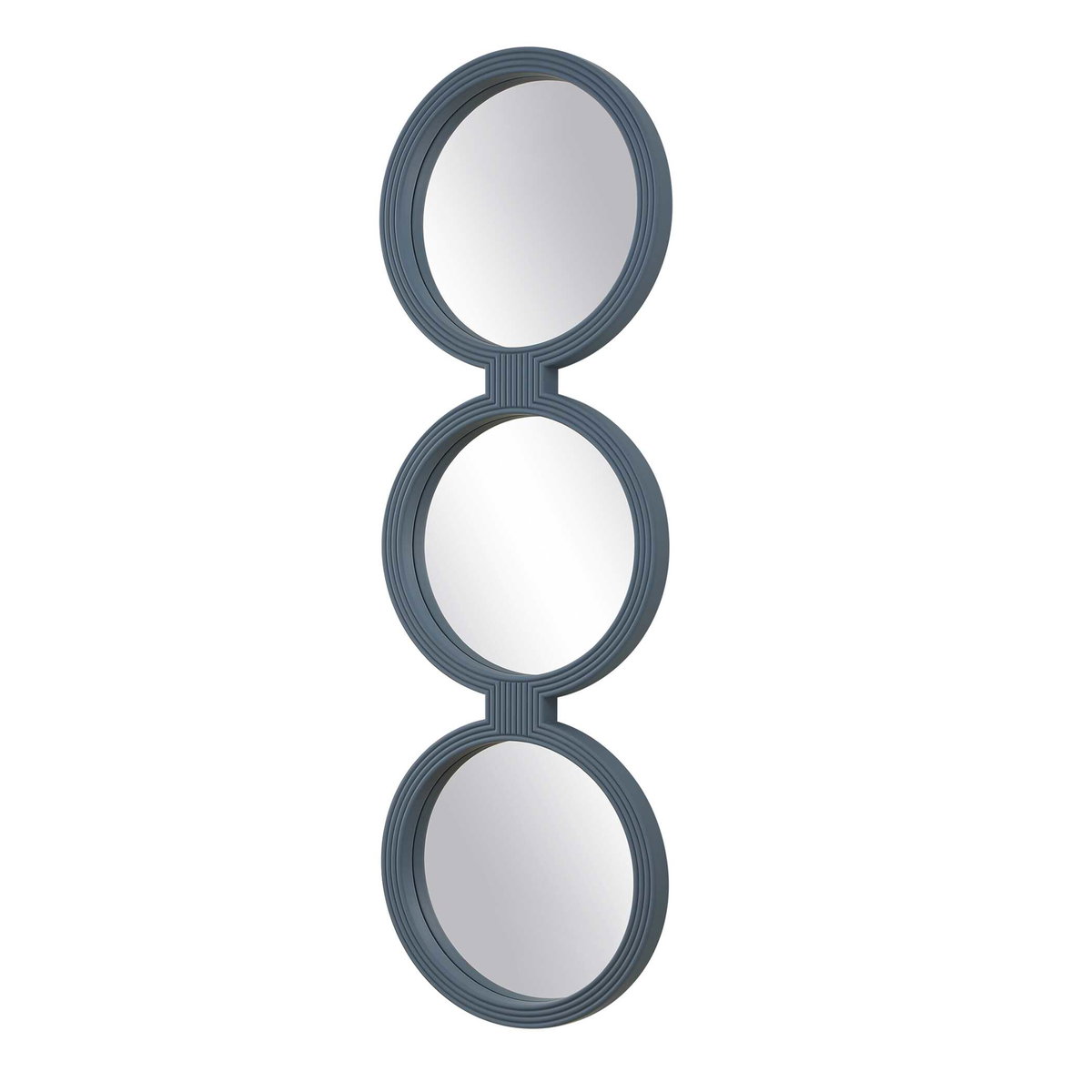 Going In Circles Blue Gray Mirror, by Uttermost, 1'6" width x 4'8" height x 1.5" depth View 4