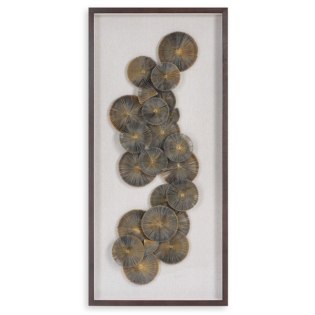 The Times Shadow Box Wall Art, by Uttermost, 27.6" width x 59.1" height x 2.5" depth View 1