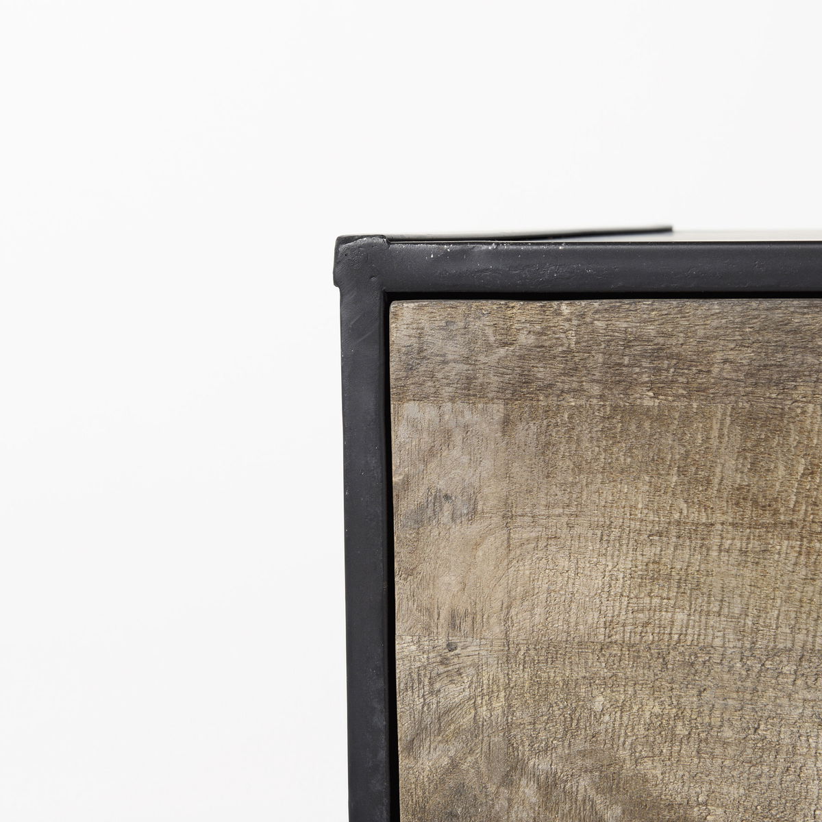 Alvin  Wood with Metal Framing Accent Cabinet, Cabinets & Chest by Mercana, 34.5" length x 21.5" width x 30" height View 11